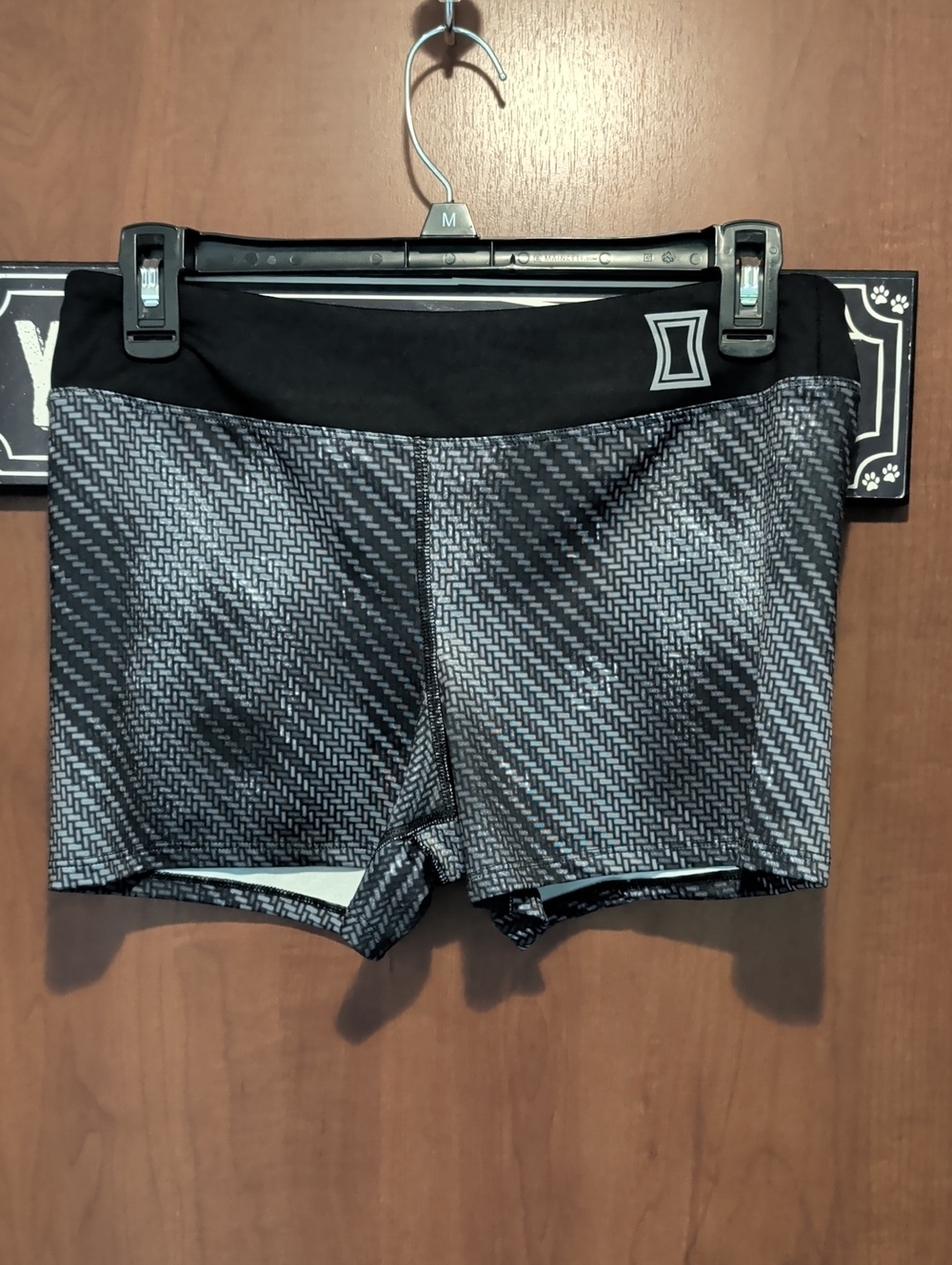 Marvel Women’s Black Patterned Athletic Shorts